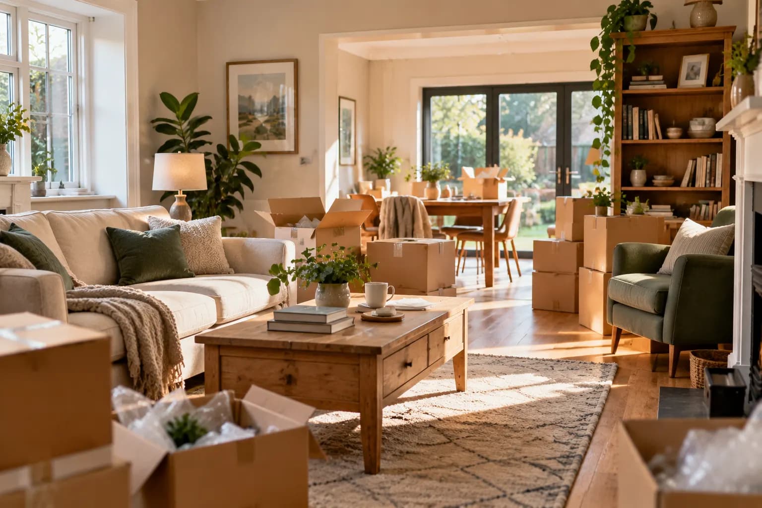 A comfortable home after a completed home removal