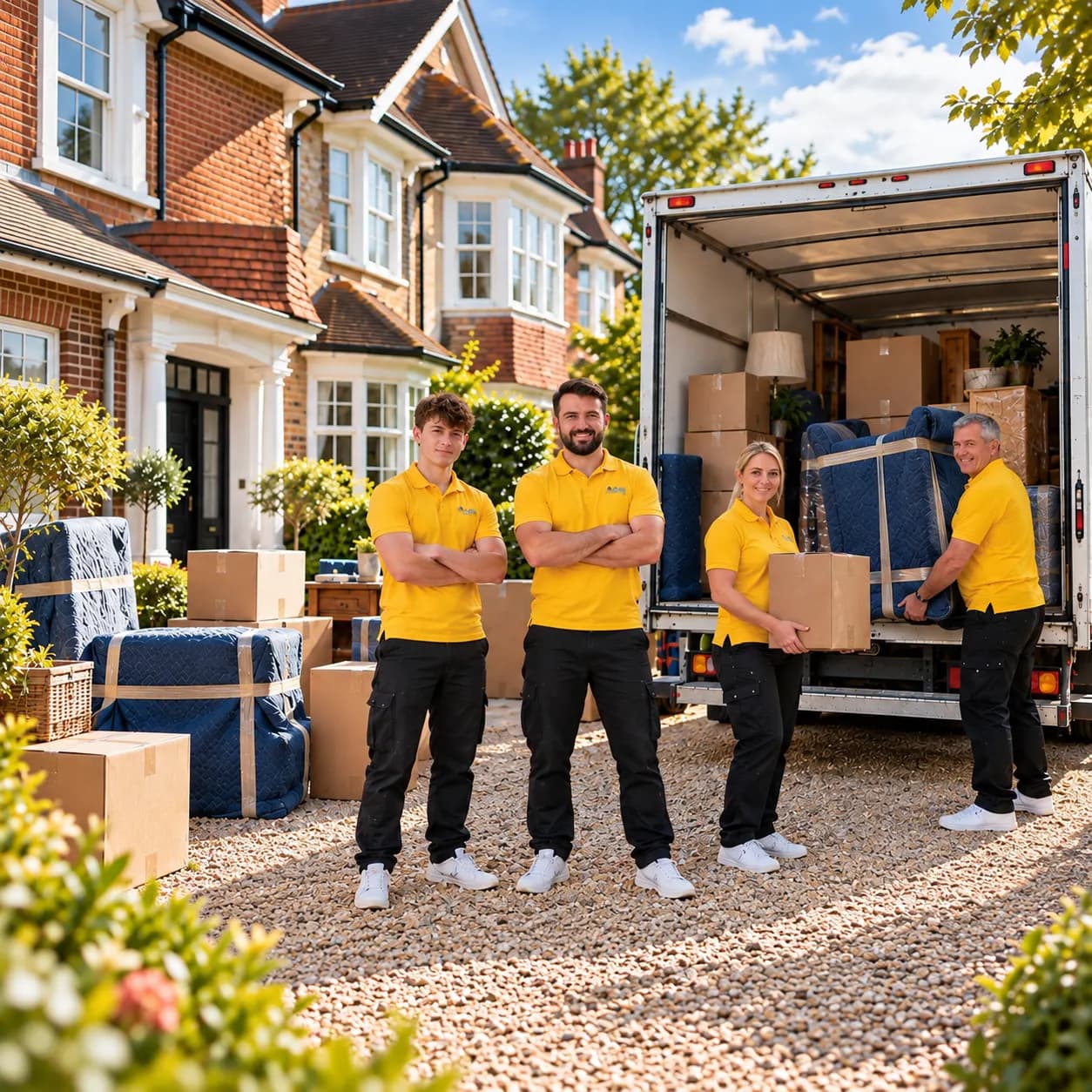 Loadshifters team providing international moving services