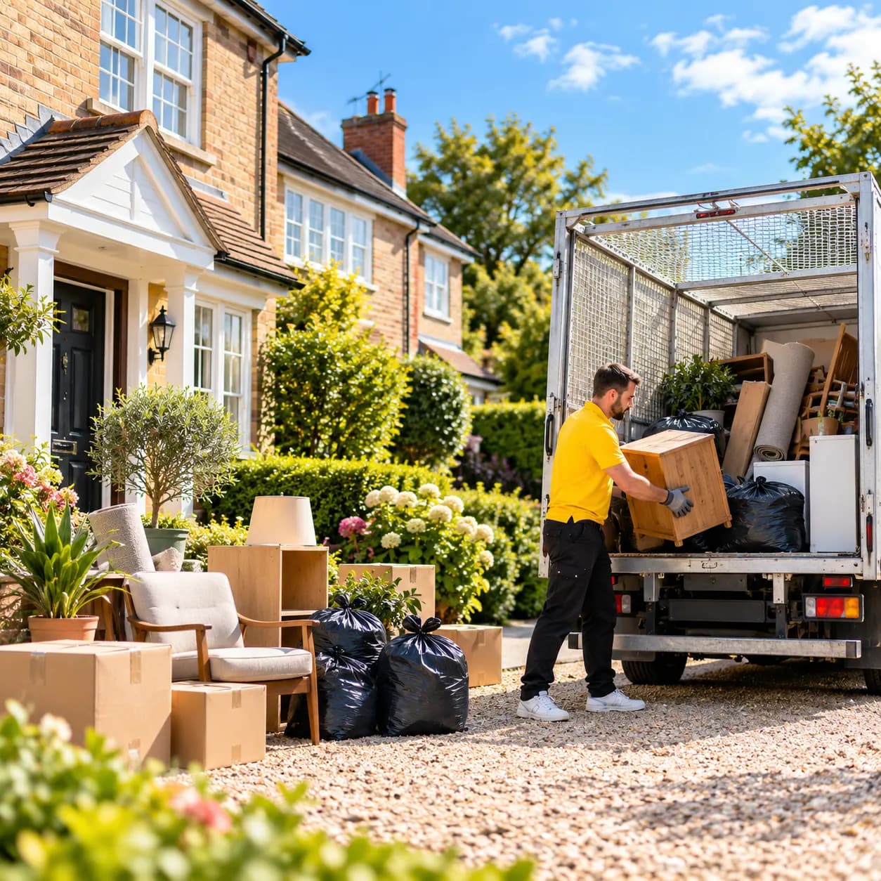 Waste clearance collection planned by the Loadshifters team
