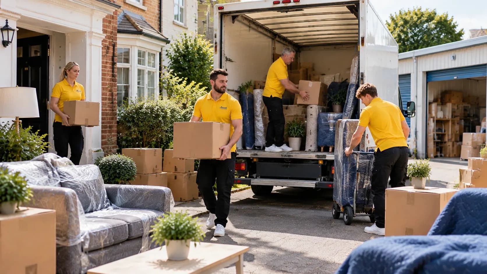 Loadshifters team handling moving and storage